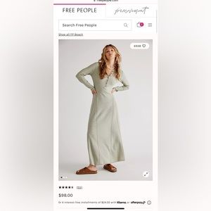 Free People El Topo Sweater Maxi, FP BEACH